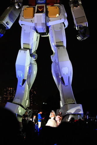 Wedding ceremony w/ Odaiba Gundam