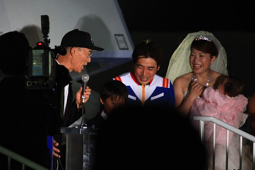 Wedding ceremony w/ Odaiba Gundam