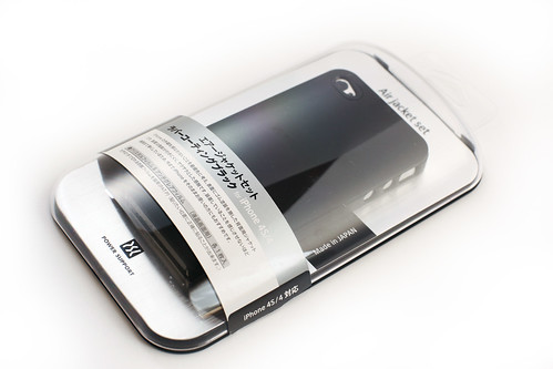 Air Jacket for iPhone 4S Rubber Coating Black