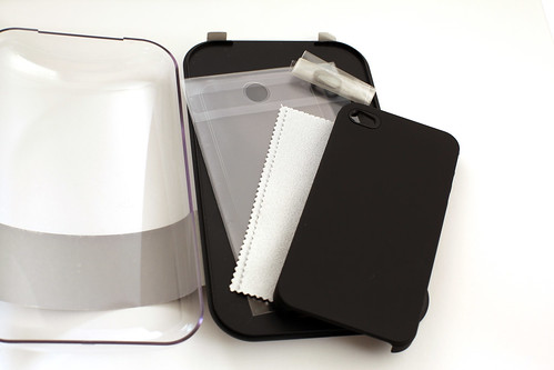 Air Jacket for iPhone 4S Rubber Coating Black