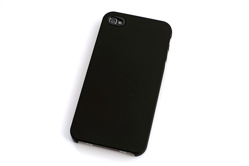 Air Jacket for iPhone 4S Rubber Coating Black