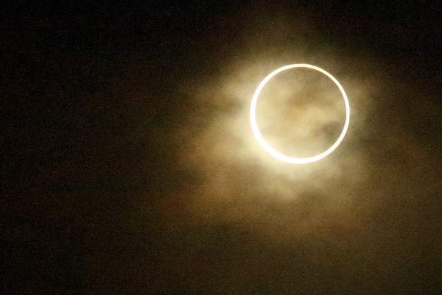 Annular eclipse Mar.21,2012 at Yokohama,Japan