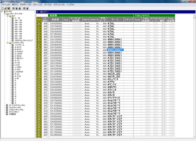 iCOM CS-R20 Screenshot