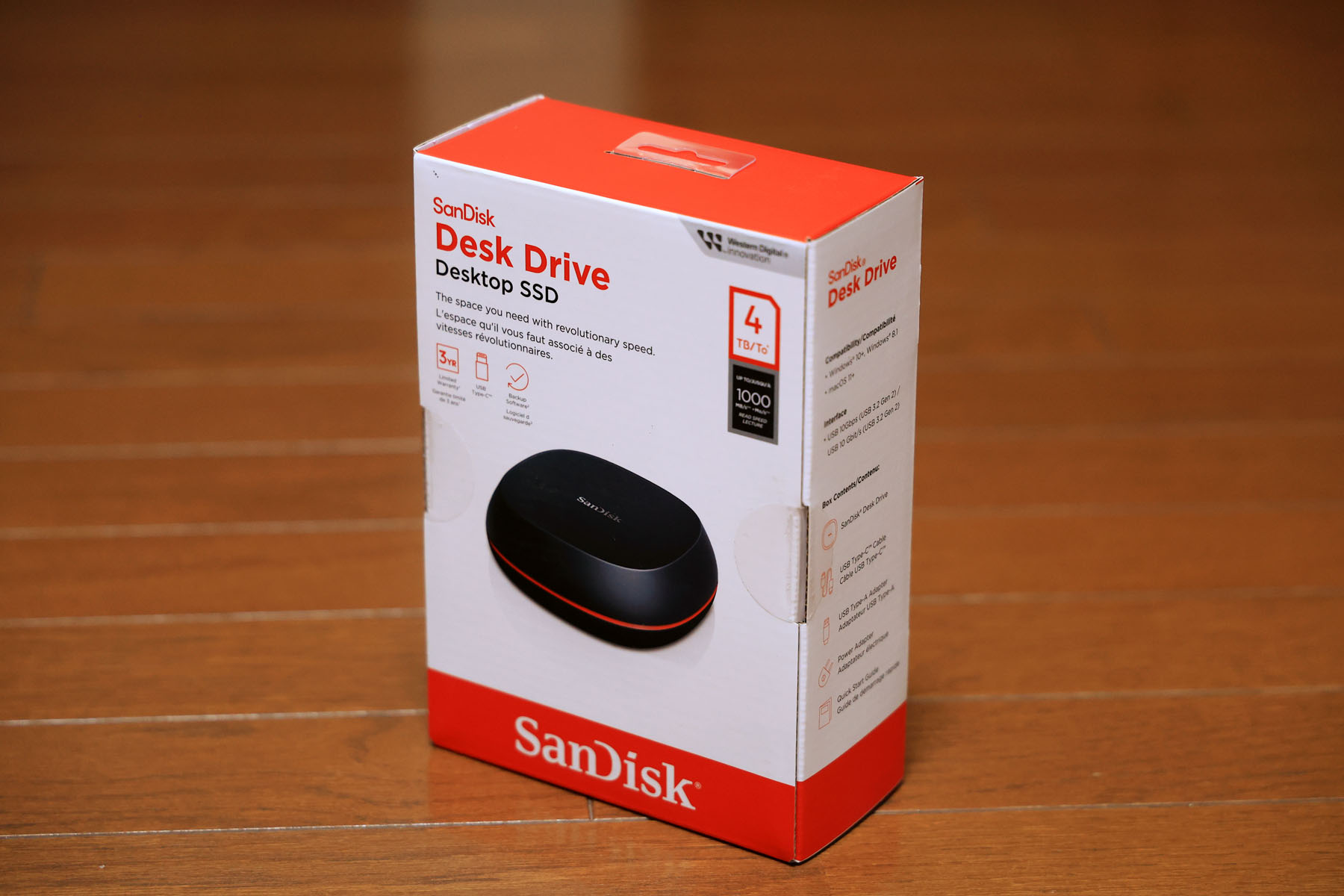 外付けハードディスク・ドライブ SanDisk Desk drive 4TB 据置型SSD：SanDisk Desk Drive 4TB 購入 | クマデジタル